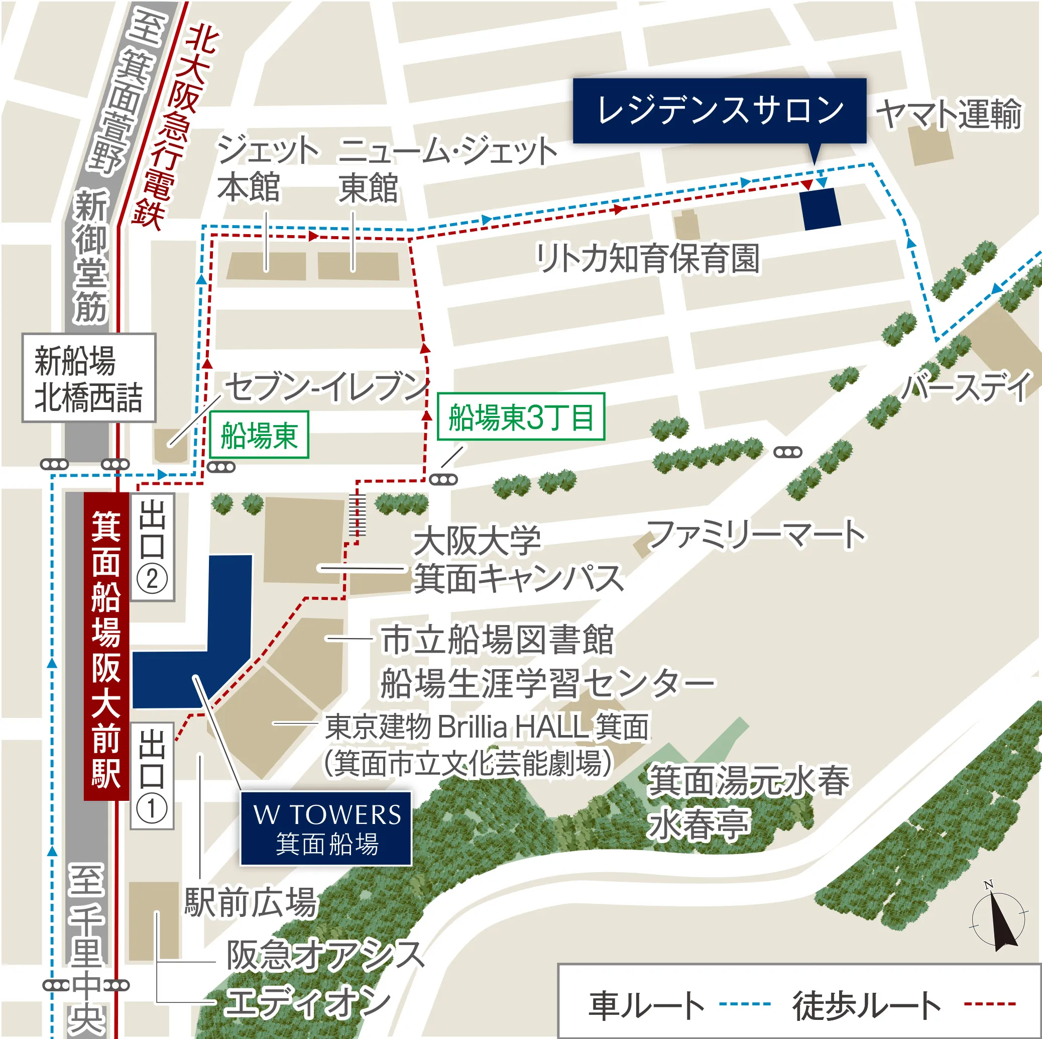 レジデンスサロン案内図